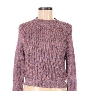 MinkPink xsmall pink metallic sexy crop sweater